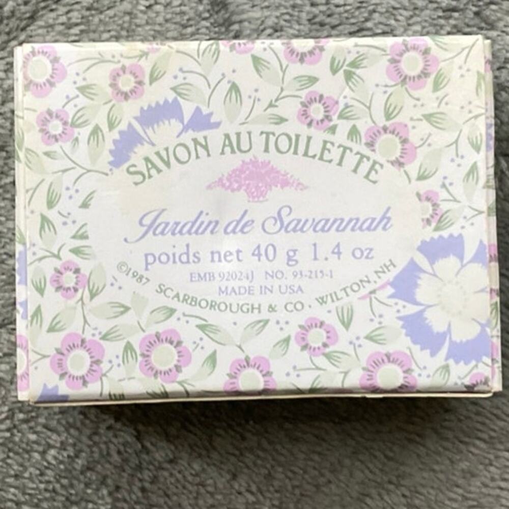 Scarborough & Company Savannah Gardens Perfumed Soap NOS 1987 1.4 oz Vintage